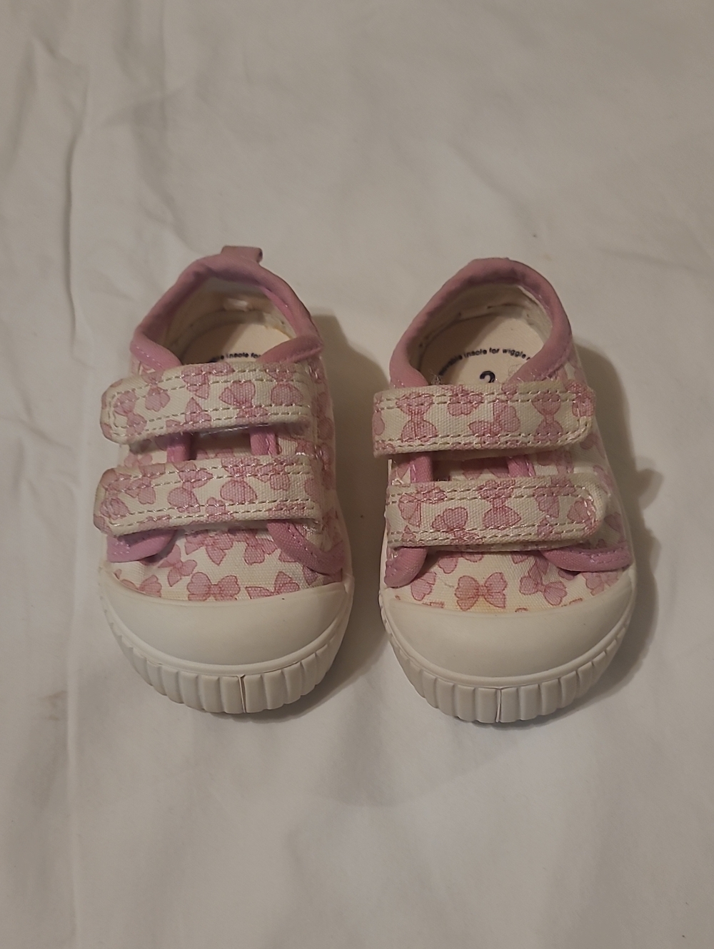 Baby Girl Sneakers, Size 2
